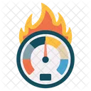 Burning Speedometer  Icon