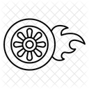 Burning Tire  Icon