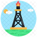 Tower Flare Tower Flame Burning Tower Icon