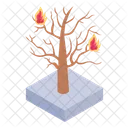 불타는 나무  아이콘