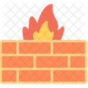 Burning Wall Fire Wall Burning Icon
