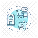 Büro putzen  Symbol