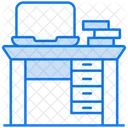 Buroschreibtisch Burostuhl Und Schreibtisch Burotisch Symbol