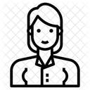 Burokraft Sekretarin Rezeption Symbol