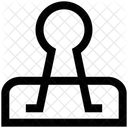 Ordner Klemme Papierklammer Icon