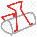 Buroklammer Papier Ordner Icon