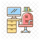 Buro Arbeit Computer Symbol