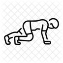 Burpees Kniebeugen Training Symbol