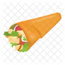 Burrito Pita Sandwich Icon