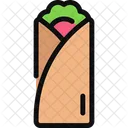 Burrito Fast Food Tortilla Icon