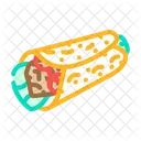 Burrito Fast Food Icon