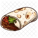 Burrito Mexican Tortilla 아이콘