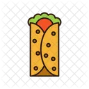 Burrito Fast Food Junk Food Icon
