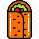 Burrito Take Away Eating Icon