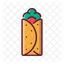 Fast Food Burrito Food Icon