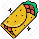 Burrito Taco Fast Food Icon