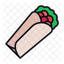 Burrito Wrap Food And Restaurant Icône