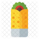 Burrito Mexican Food Wrap 아이콘