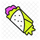 Burrito Restauration Rapide Mexicain Icône