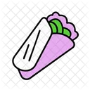 Burrito Restauration Rapide Mexicain Icône