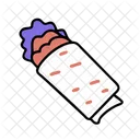 Burrito Restauration Rapide Mexicain Icône