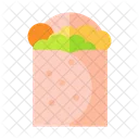Burrito Taco Fast Food Icon