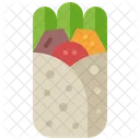 Burrito Wrap Tortilla Icon