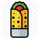 Burrito Mexican Food Wrap Icône