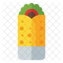Burrito Mexican Food Wrap Icône