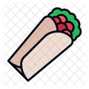 Burrito Wrap Food And Restaurant Icône