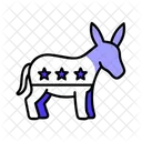 Burro Democratico Tags Ícone