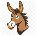 Burro Animal Fauna Icono