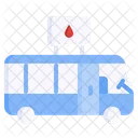 Bus Blood Donation Healthcare Icon
