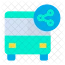 Share Sharing Bus Icon