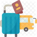 Bus Tourism Baggage Icon
