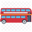 Bus Bus Double A Deux Etages Icône