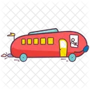 Kids Toy Cartoon Bus Vehicle Icon