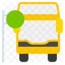 School Bus Bus Electric Bus 아이콘