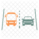 Bus Lane Road Bus Icon
