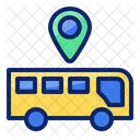 Bus Transportation Location Icon