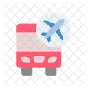 Bus On Airport Person Knowledge Icon