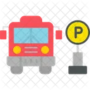 Bus Parking Arking Transport Icon
