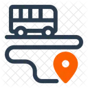 Bus Route Map Direction Icon