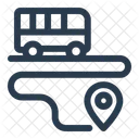 Bus Route Map Direction Icon