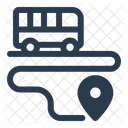 Bus Route Map Direction Icon