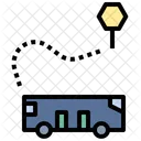 Bus Route  Icon
