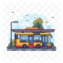 Bus Stop Bus Station Icon