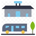 Bus Station Bus Stop Bus Location Icon