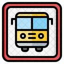 Bus Stop Passanger School Icon
