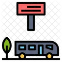 Bus Stop Bus Station Location Icon
